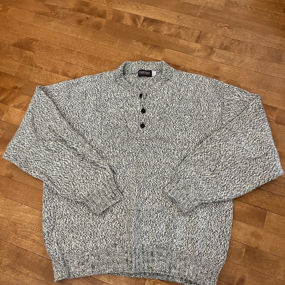 Men's Classic Gray Wool Sweater